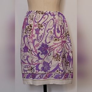 Emilio Pucci for Fromfit Rogers slip. Purple, pink, white. Size small.